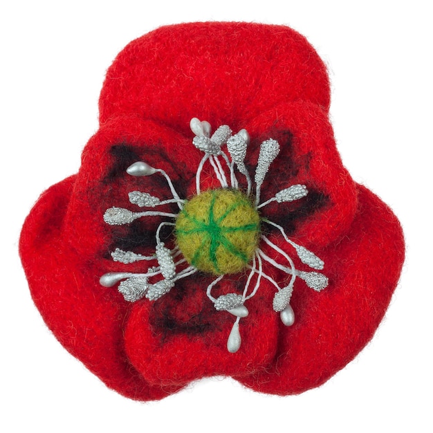 detal haftu w kształcie kwiatów